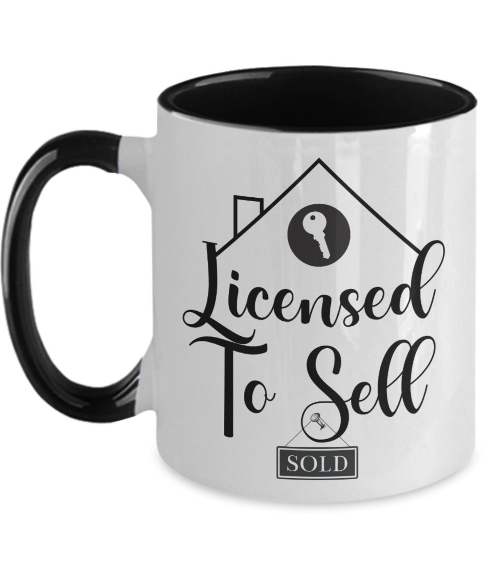 Personalized Gift for Real Estate Agent Licensed to Sell Mug Etsy
