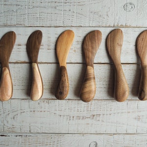 Handcrafted Wooden Butter Spreader, Unique Kitchen Tools, Natural Materials, Bespoke