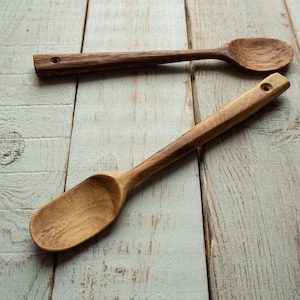 Handcrafted Wooden Spoons, Rustic Salt and Sugar Measures, Unique Kitchen Utensils, Natural Solid wood, Bespoke