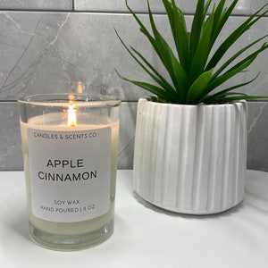 Appel Kaneel Kaars | Handgemaakte sojawas kaars | 100% Soja wax | Appel Kaneel Kaars | Appel Kaars
