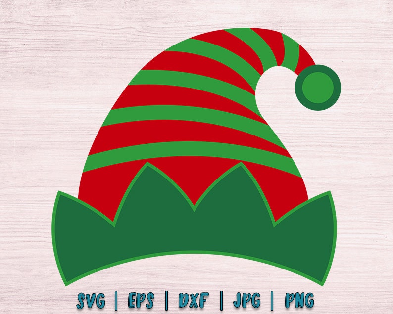 Elf hat svg elf svg christmas svg elf hat clipart elf | Etsy