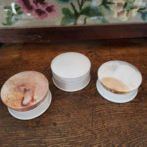 Victorian Ironstone Paste Pot, Antique Stoneware Jar, 19th Century Pottery Container, Rustic Collectible Pot, 9.5cm x 5cm