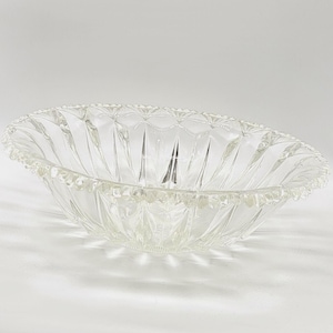 Elegant Vintage Crystal Cut Glass Bowl