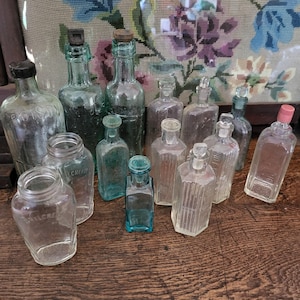 Antique glass bottle - Etsy 日本