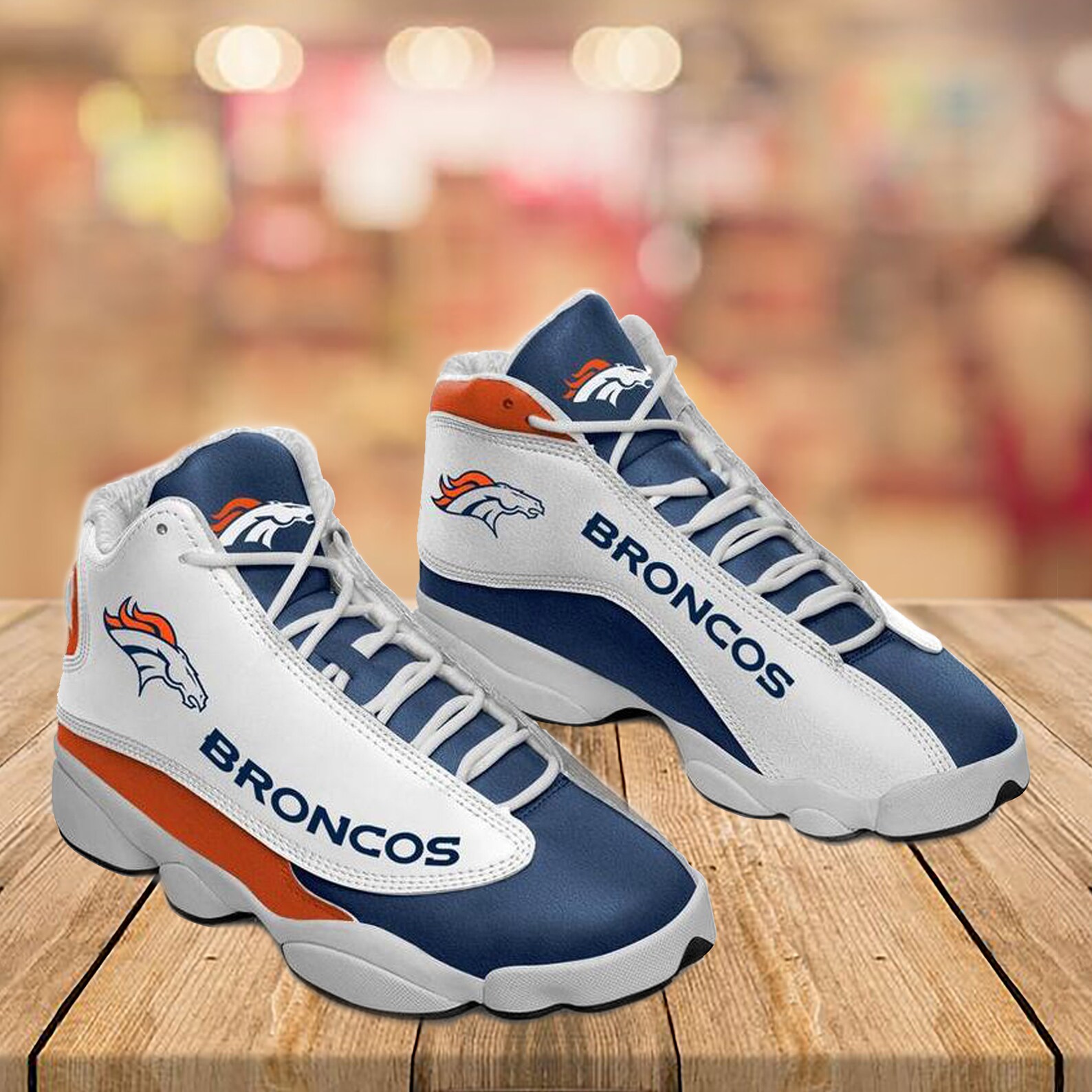 Denver Broncos Air JD13 Denver Broncos Shoes Denver Broncos Etsy