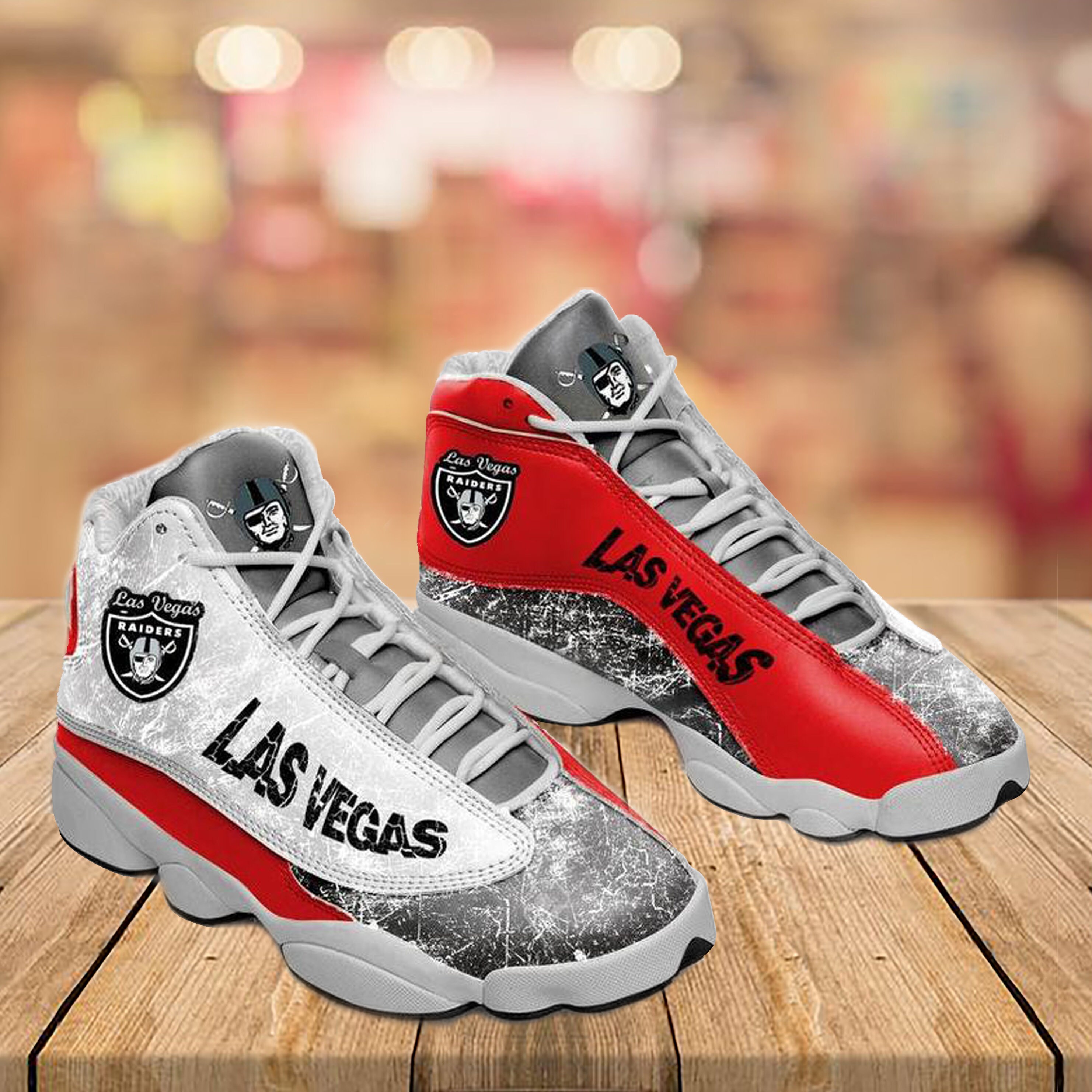 Las Vegas Raiders Air JD13 Las Vegas Raiders Shoes Las Vegas Etsy