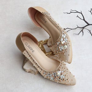 Gold Heels Closed Toe - Etsy