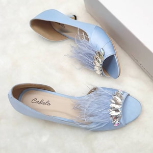 Soft blue simple elegant women party shoe, open toe classy shoe heel with fur, pretty glam simple shoe, custom heels party women