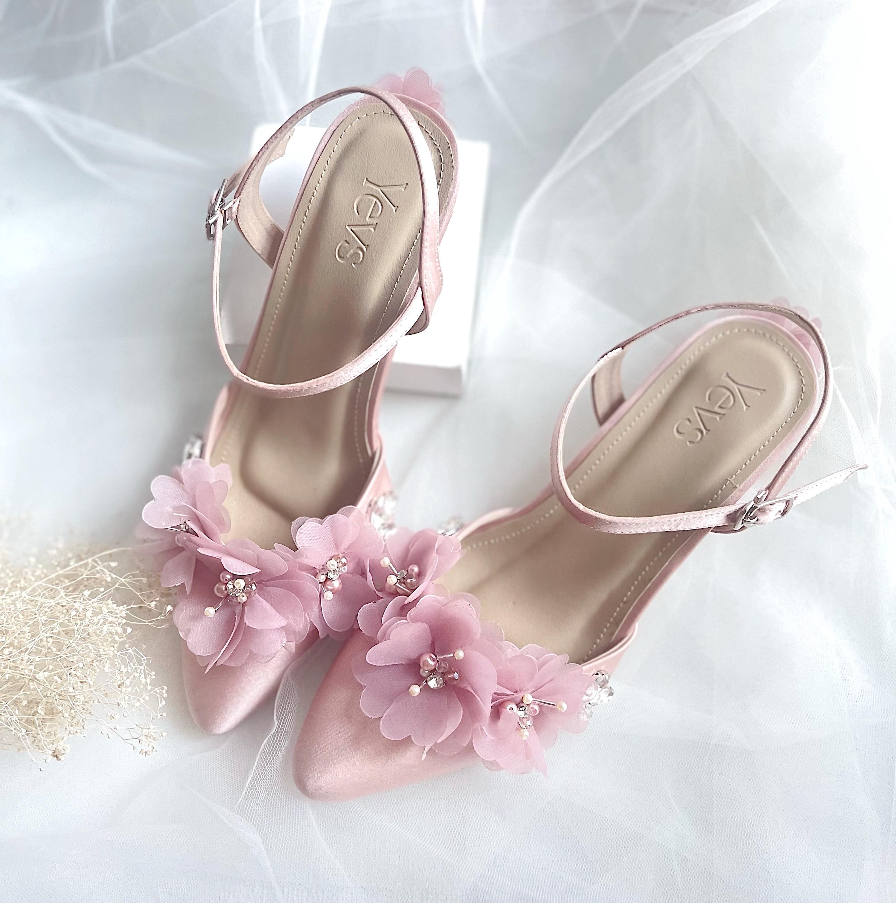Buy Rag \u0026 CO. Kitten Heel Slingback Sandals in Pink 2025 Online | ZALORA