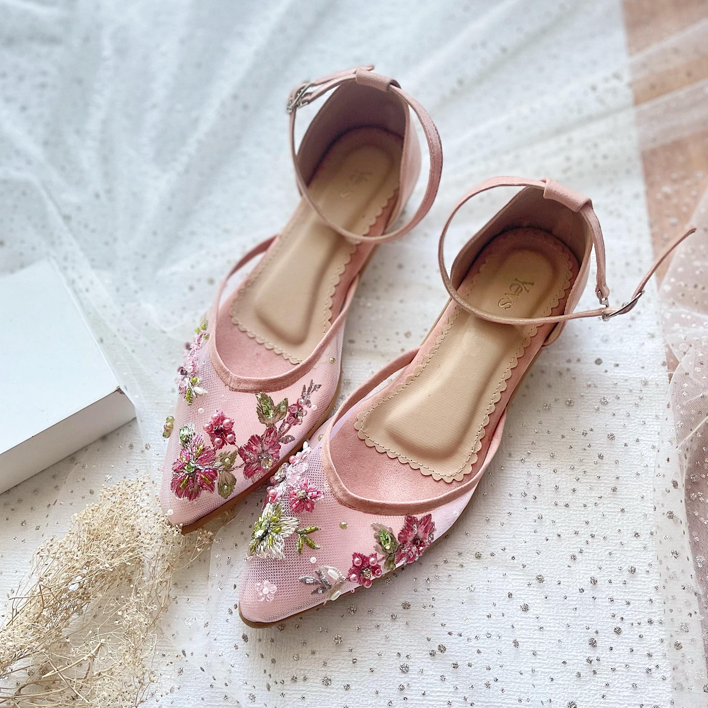 Rose Suede Heels - Etsy display picture 3