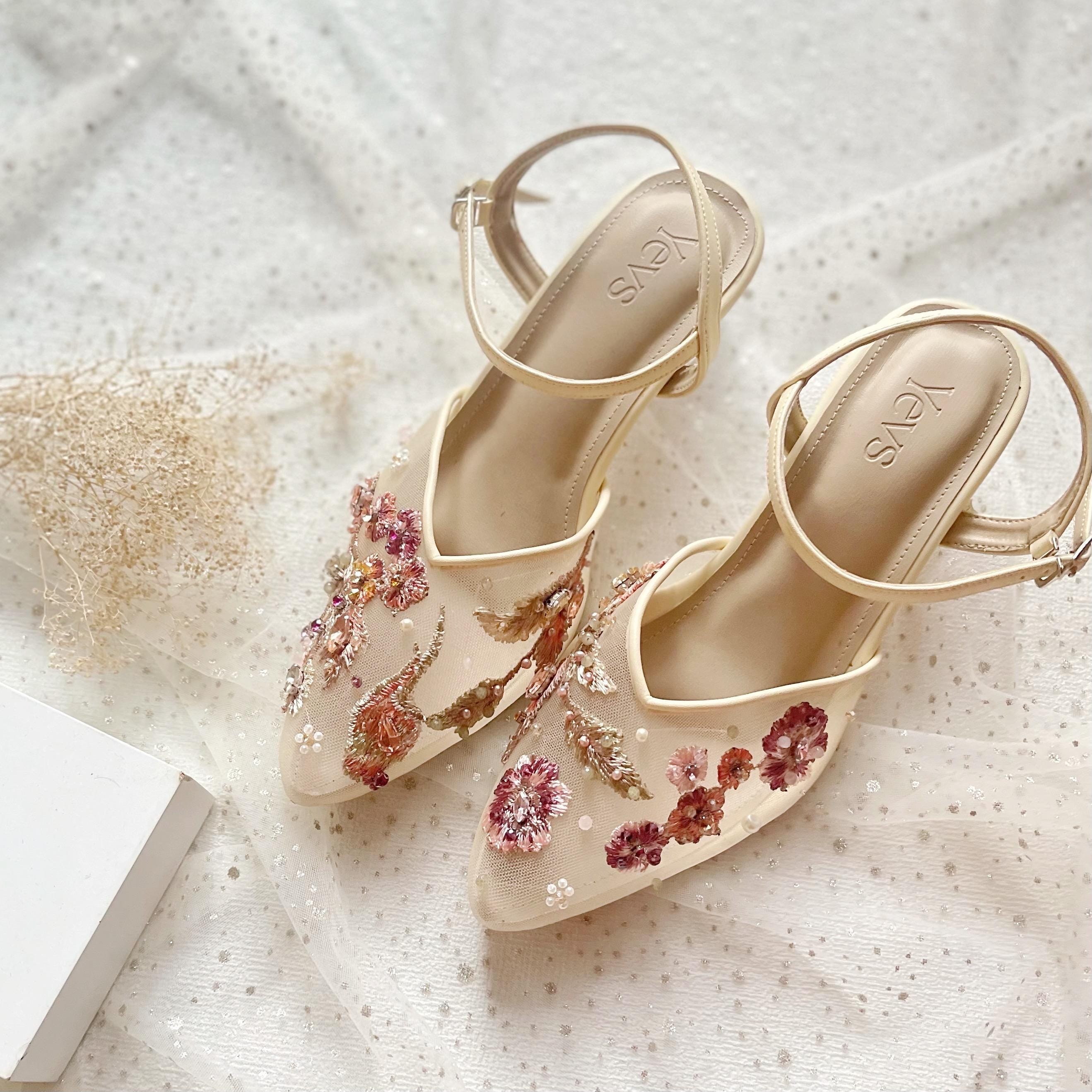 Floral Wedding Shoes