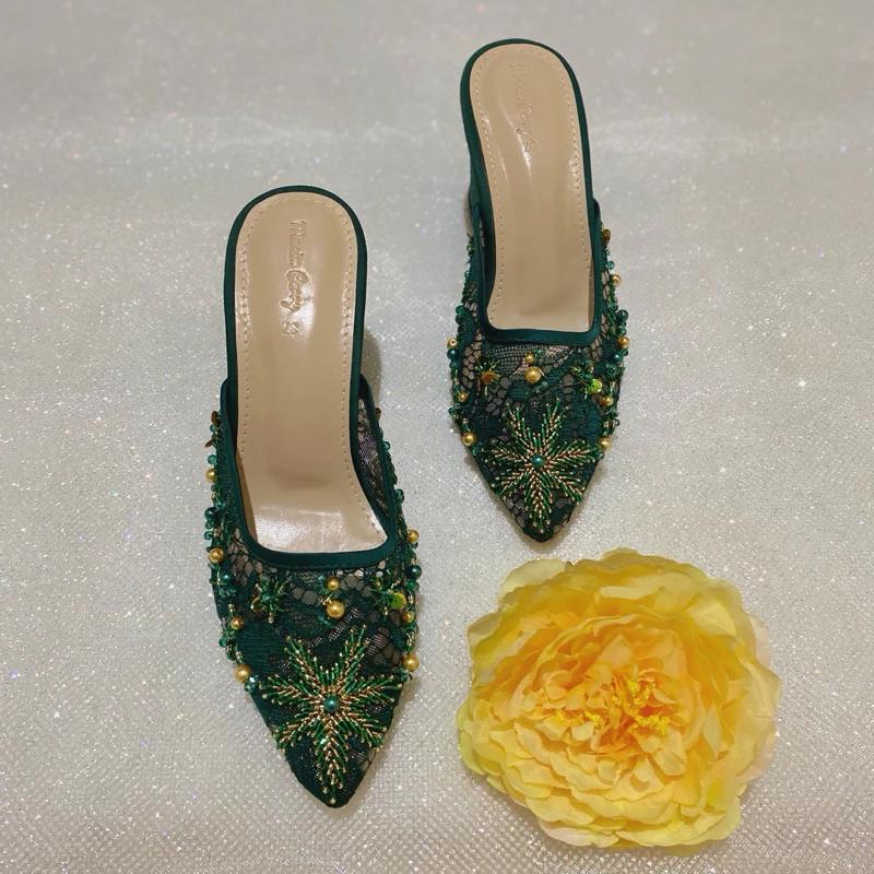 Emerald Sequin Shoes - Etsy