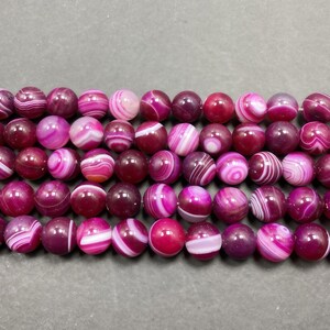 Natural Stone Red Flower Agates Round Beads  Polish Agate Beads for Jewelry Making Bracelet Necklace 15.5 inches 4mm 6mm 8mm 10mm