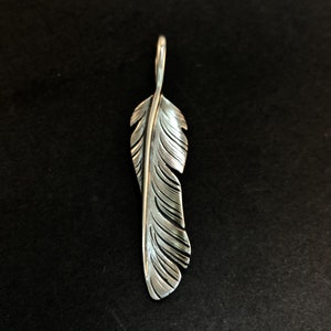 Goro Takahashi Curly Feather 12x52mm 925 Sterling Silver Boho Chic Takahashi Goro DIY Jewelry Making Design for Necklace Earring Bracelet