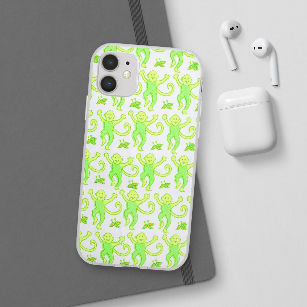 Roller Rabbit Green monkeys Case Soft Case iPhone 11 Case Etsy