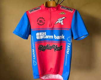 Maillot Cycliste Vintage Sportful Années 90 - Femme Taille S/M - Fabriqué En Italie (Excellent état)