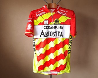 1991 Ceramiche Ariostea  short sleeve pro cycling jersey, size XXXL