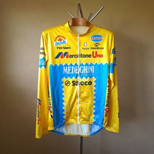 1994 Mercatone Uno - Saeco professional Italian cycling long sleeve windbreaker, size XXL