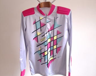 Maillot cycliste TOSHIBA LOOK LA VIE CLAIRE 1987