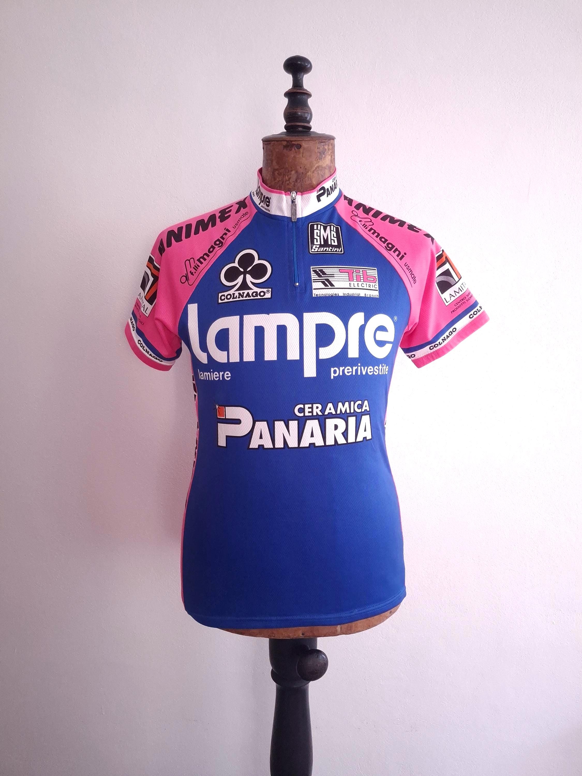 Vintage 1995 Lampre-panaria Short Sleeve Italian Pro Cycling