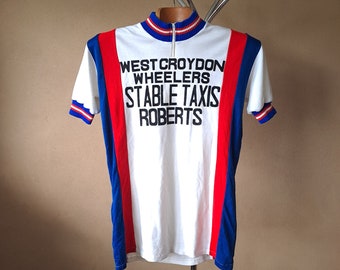 Vintage Woolen 1982 'atala Campagnolo' Short Sleeve Cycling Jersey