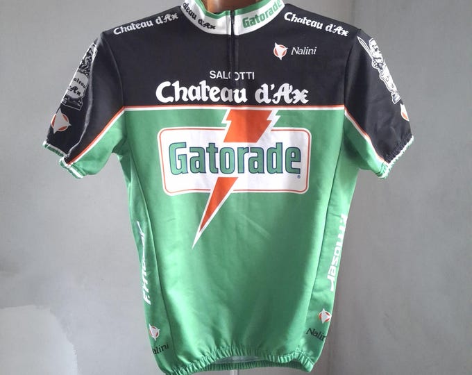 Maillot Cyclisme Vintage Gatorade Château D'Ax - Santini, Taille Inconnue, Occasion