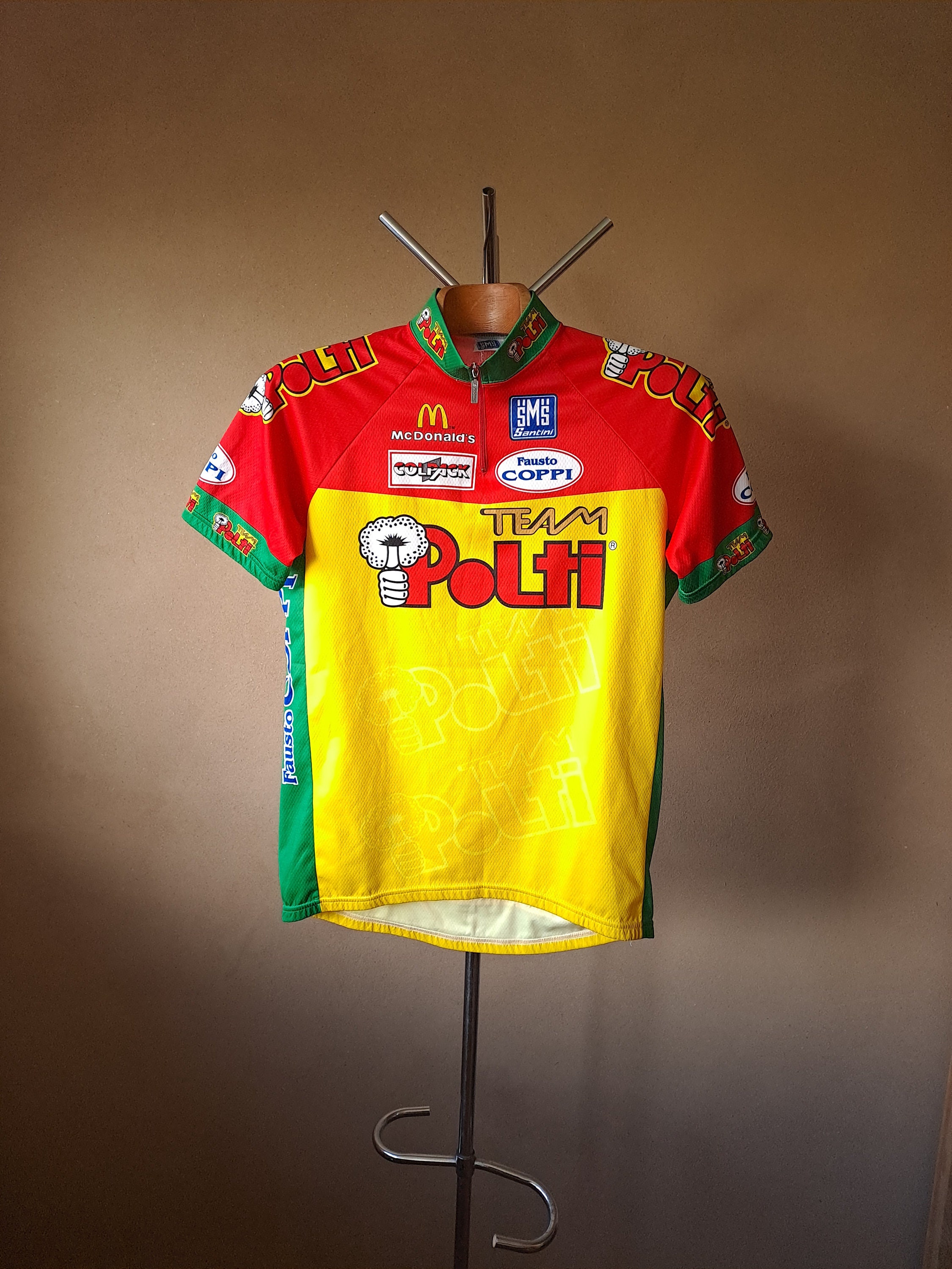 1998 Polti maillot cycliste professionnel italien manches courtes taille XXL Etsy France