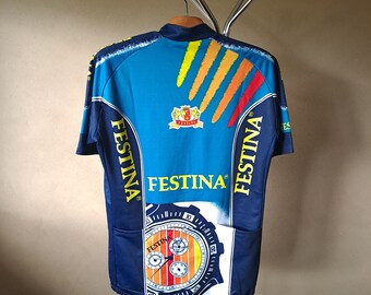 Maillot Cycliste Festina Vintage Virenque Sibille – Taille XXL/XXXL – Occasion