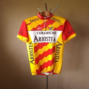 Tenue Cycliste Complète Vintage Ceramiche Ariostea Italie - Maillot Et Cuissard Nalini Taille 3