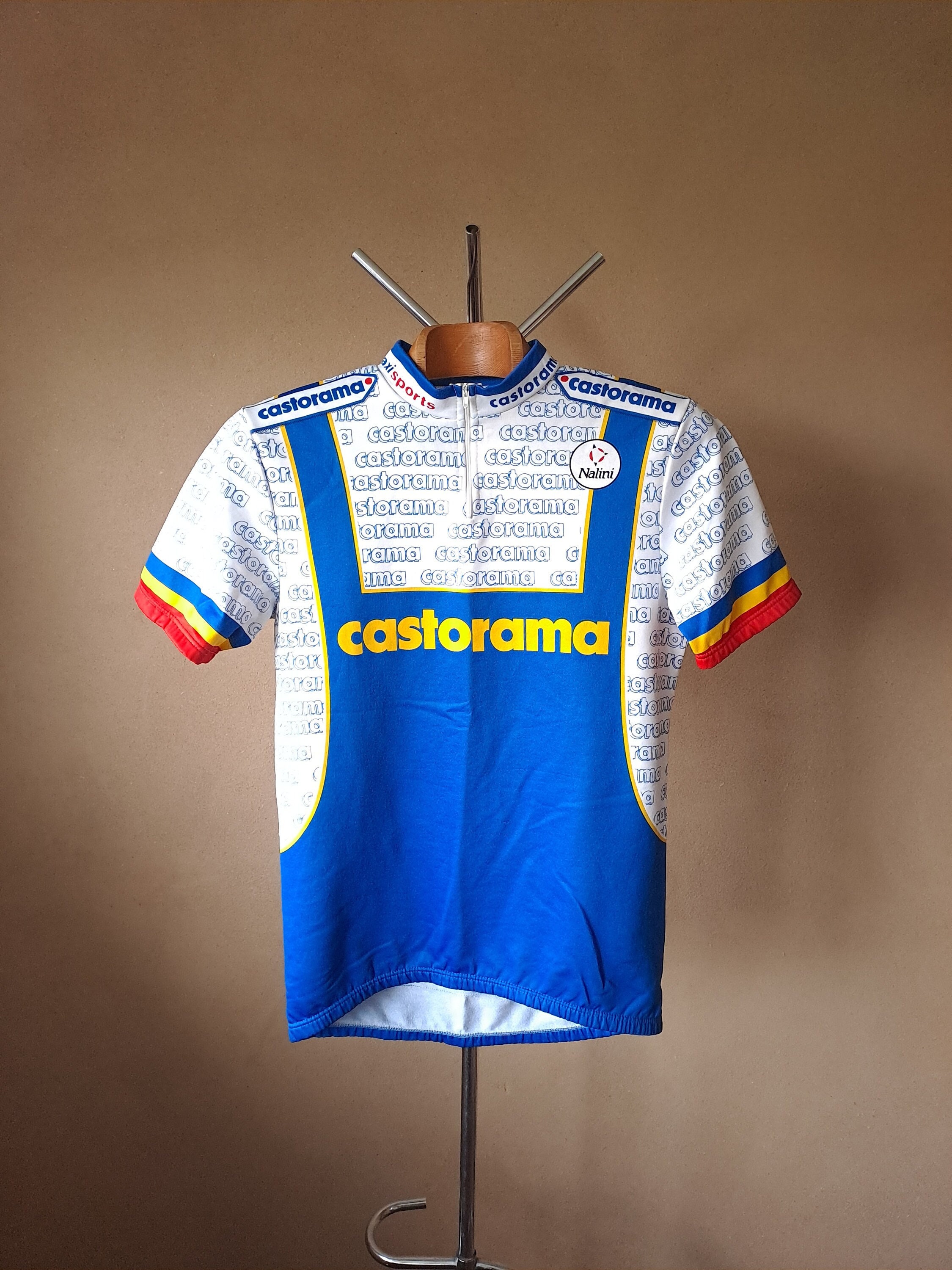 1993 94 Maillot cycliste italien professionnel a manches courtes Castorama taille L Etsy France