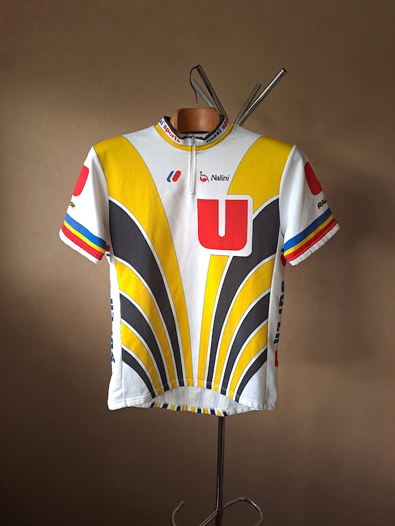 1989 Super U Maillot cycliste italien manches courtes Raleigh professionnel taille XXL Etsy France