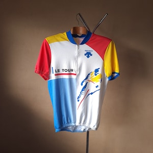 Maillot cycliste suisse vintage Tour de France à manches courtes, simple mais audacieux, taille XXXL