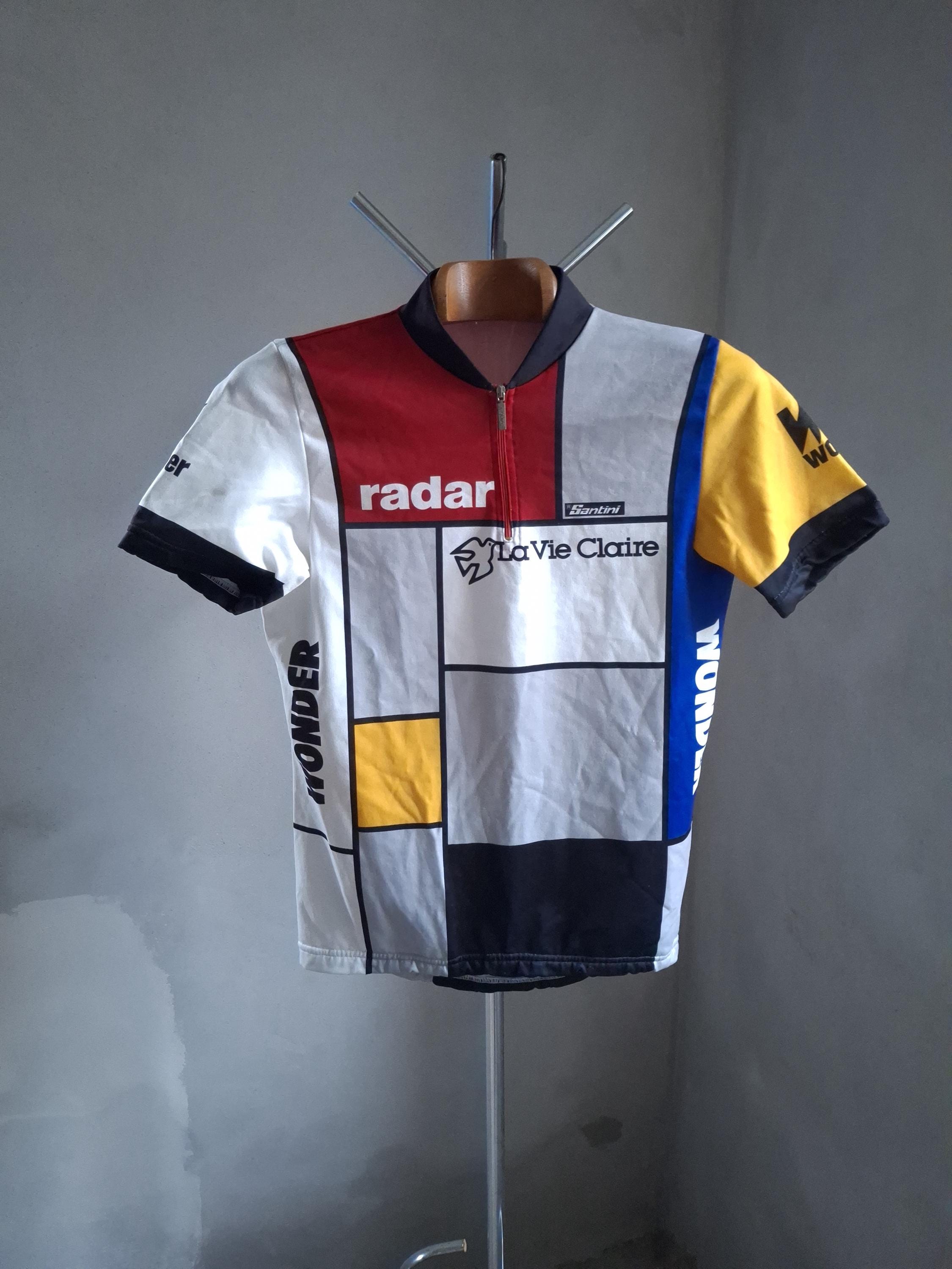 Maillot Vélo Vintage La Vie Claire Radar - Squadra, Taille S, Manches Courtes