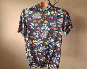 Camisa de ciclismo vintage &quot;Double Top&quot; de manga curta, tamanho GG