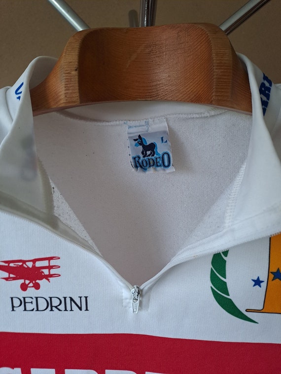 Maillot Cycliste Vintage Carrera Vagabond - Années 1990 - Taille L - Blanc - Homme - Style Chiappucci