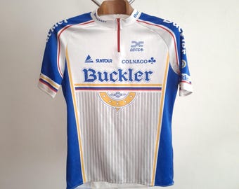 MAILLOT DE CYCLISME JOLLY COMPONIBILI 2-CAGE-SIRCREDIT 1994 - Maillots de cyclisme Ton Merckx - Tour à travers le monde des maillots de cyclisme
