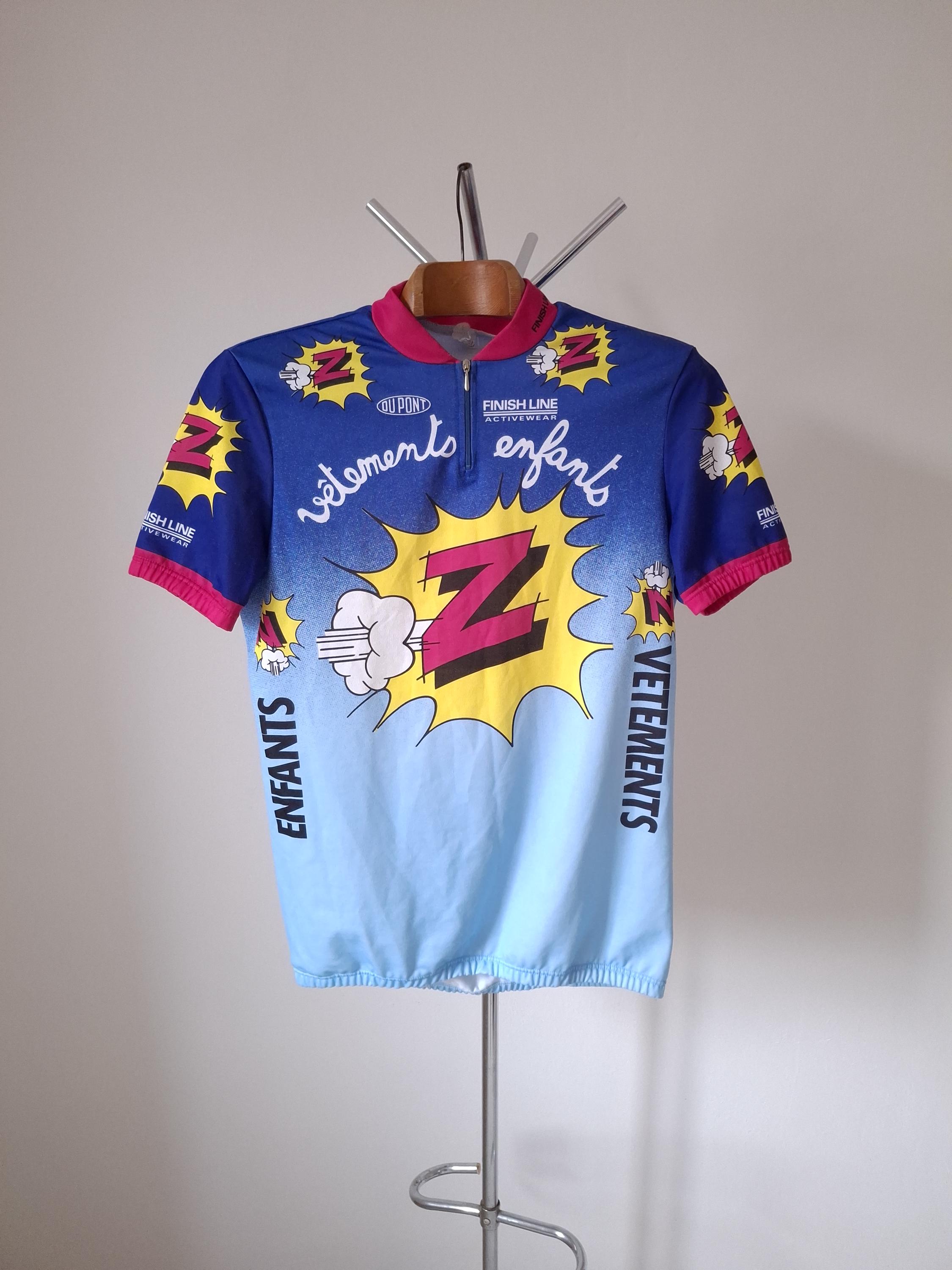 Maillot Cycliste vintage Peugeot Cycles Rouge Acrylique