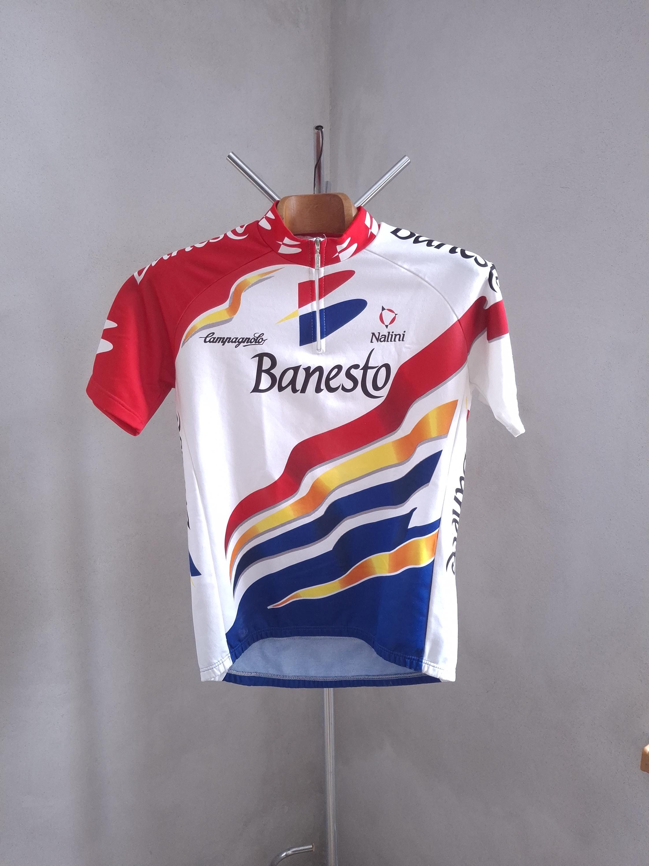 Maglia da ciclismo professionale a maniche corte Banesto, vintage 1992, taglia XXXL - Italia