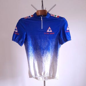 Vintage 90&#39;s retro simple short sleeve cycling jersey with a string sheen, size M
