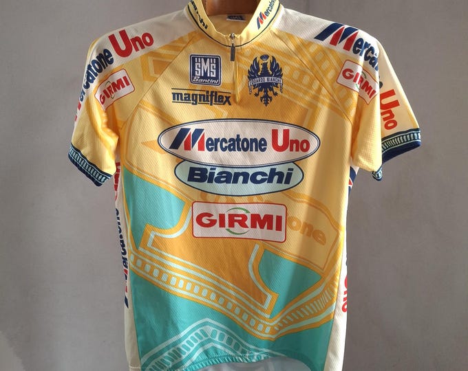 Vintage 1998 Mercatone Uno Italian Short Sleeve Cycling Jersey, Size XXXL - Etsy