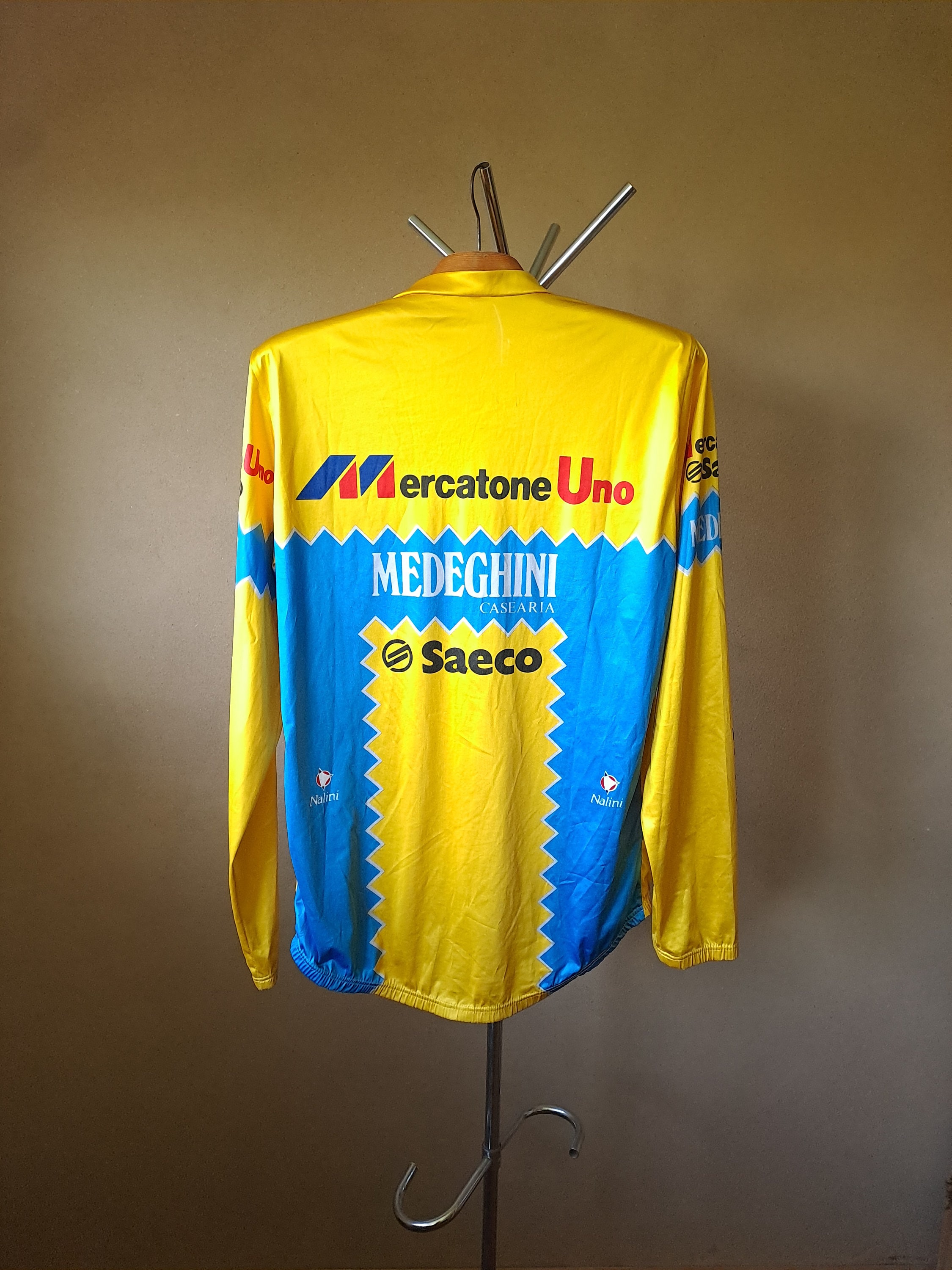 Maillot Cycliste Vintage Nalini - Mercatone Uno Medeghini 1994 / Saeco - Taille 5