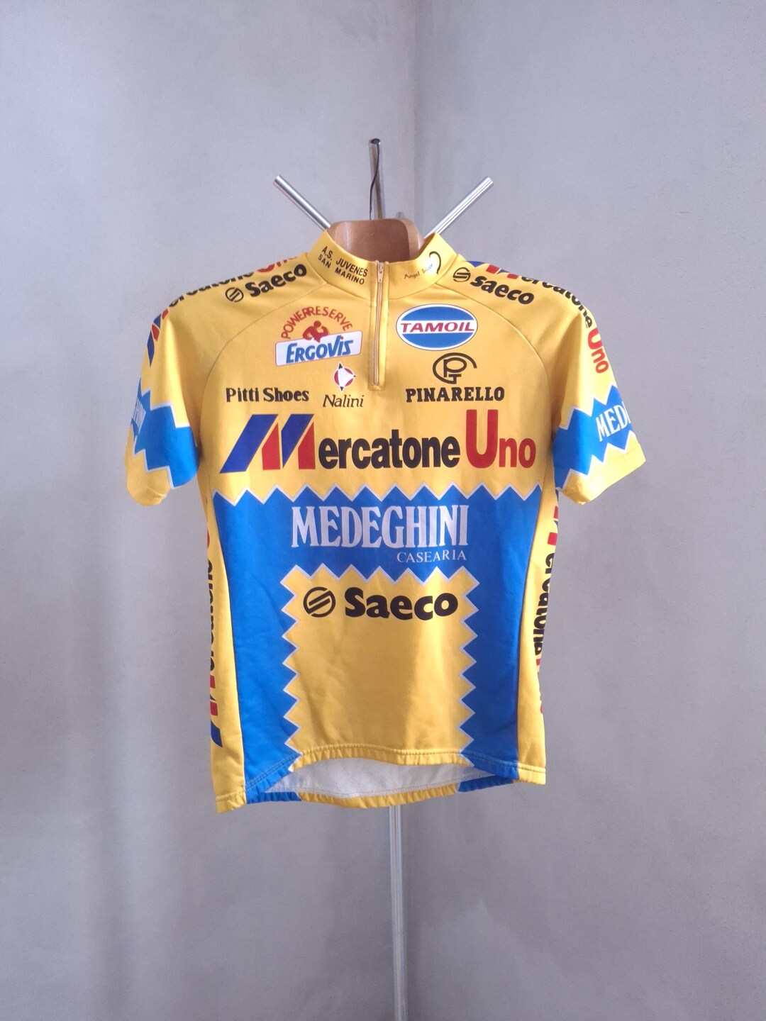Maillot cyclisme MERCATONE UNO MEDEGHINI 1994 Nalini vintage années 90