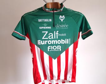 Koszulka rowerowa Vintage Zalf-Desirée – włoska, rozmiar L