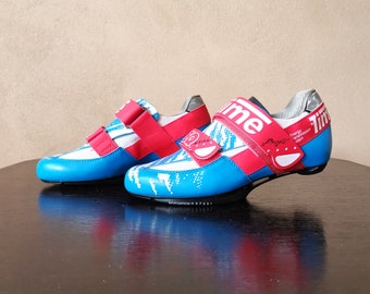 Unused 90's Time Road Cycling Shoes in Blue - Etsy Norway