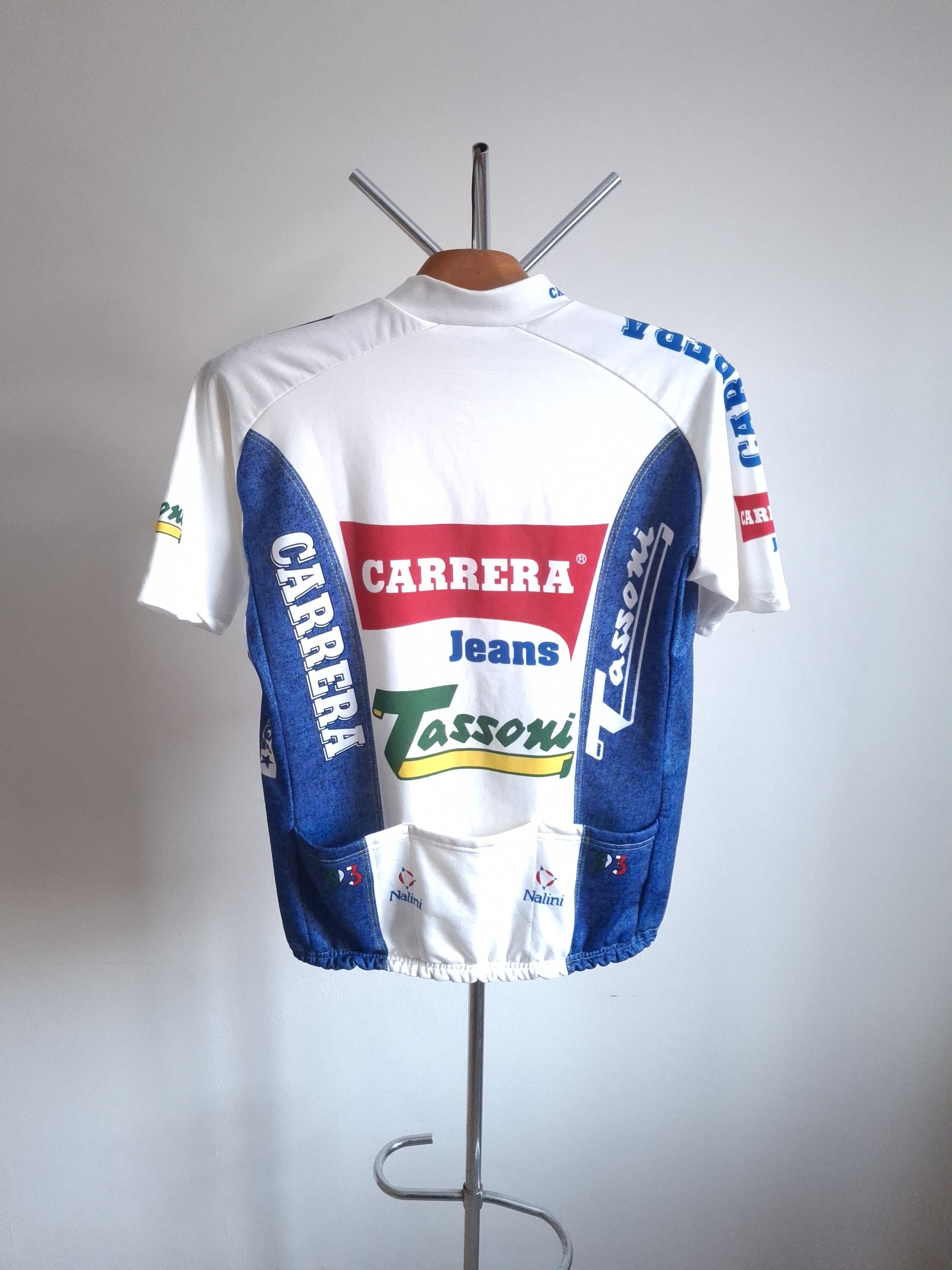 Maillot CARRERA Jeans TASSONI 1994 vintage shirt maglia CHIAPPUCCI PANTANI XXXL