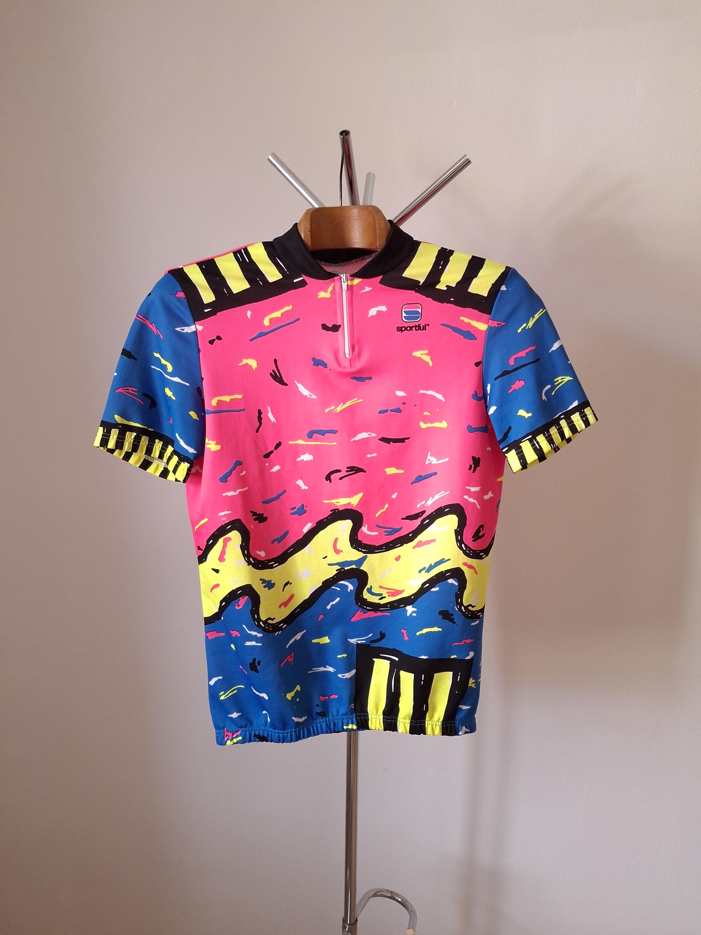 VITTORE GIANNI Maillot Vintage Années 90s Made in Italy Milano Eroica