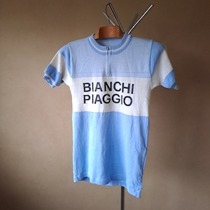 Vintage Bianchi Piaggio Short Sleeve Woolen Cycling Jersey - Etsy
