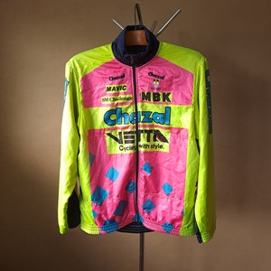 1993 Chazal - Vetta - MBK bold retro Italian pro cycling cycling jacket, size XXL