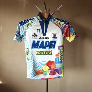【希少】MAPEI マペイ　Italy　イタリア　サイクリングジャージ　M MAPEI マペイ QUICK STEPのサイクリングジャージ - 古着屋