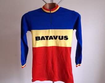 Vintage Woolen 1982 'atala Campagnolo' Short Sleeve Cycling Jersey
